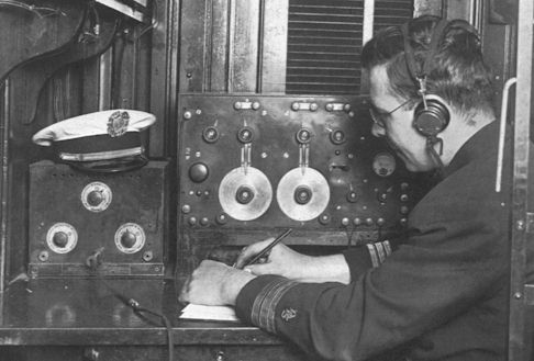 Frank Orth in radio shack
