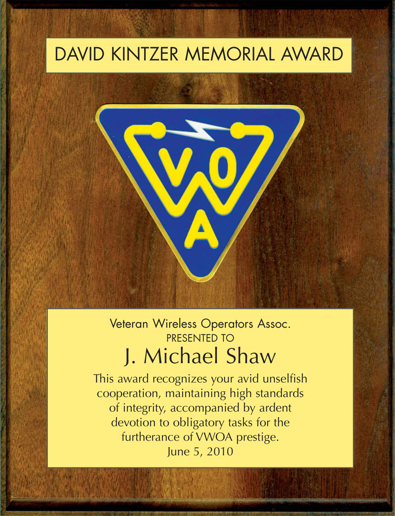 Mike Shaw Kintzer Award